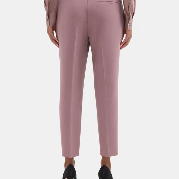 BRAND NEW Theory Cropped Slim Pull On Pants in Crepe - Picture 4 of 4